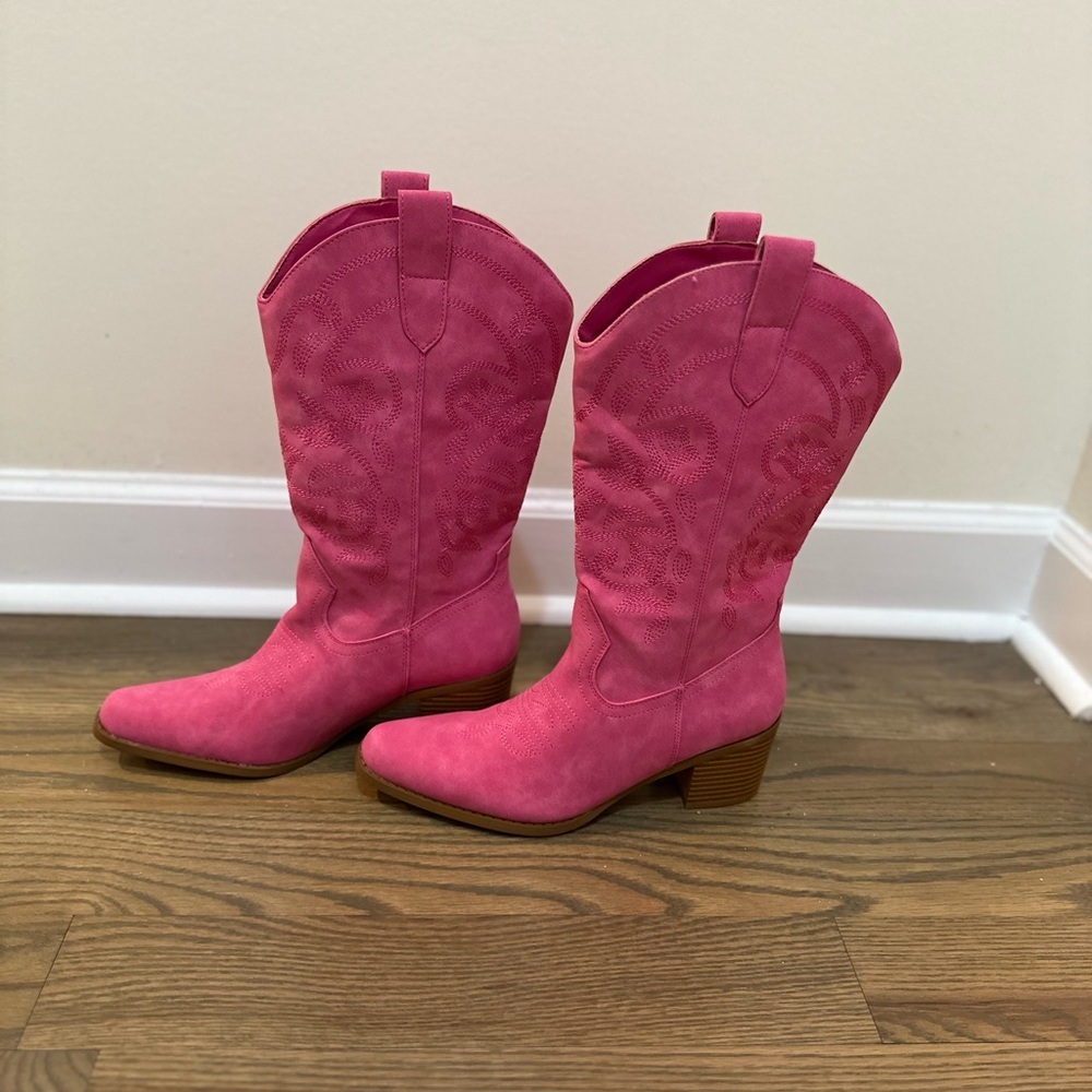 Brand new never worn cowgirl Pink Western Boots - Picture 2 of 5